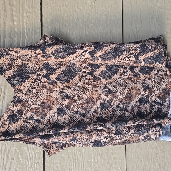 Torrid Ava stretch Snake Print Challis Cami Brown Black 3x - Picture 3 of 10